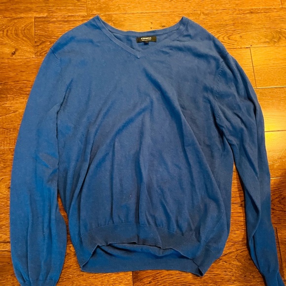Express men's sweater size Large in blue - Picture 1 of 2